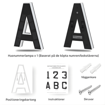 LjusNummer Pro – Energieffektiv solcellslampa med smart sensor och enkel montering.