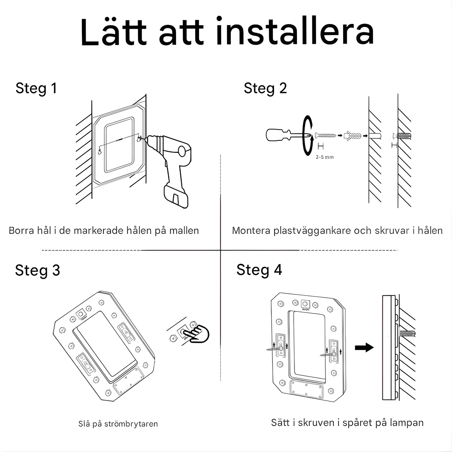 LjusNummer Pro – Energieffektiv solcellslampa med smart sensor och enkel montering.