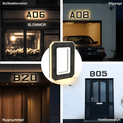 LjusNummer Pro – Energieffektiv solcellslampa med smart sensor och enkel montering.