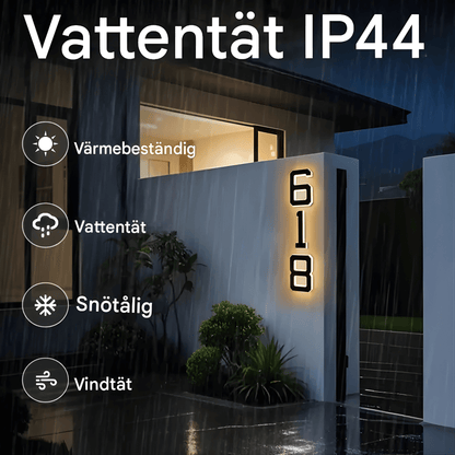 LjusNummer Pro – Energieffektiv solcellslampa med smart sensor och enkel montering.