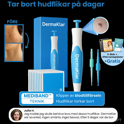 DermaKlar - Kit för borttagning av hudflikar
