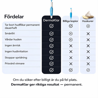 DermaKlar - Kit för borttagning av hudflikar
