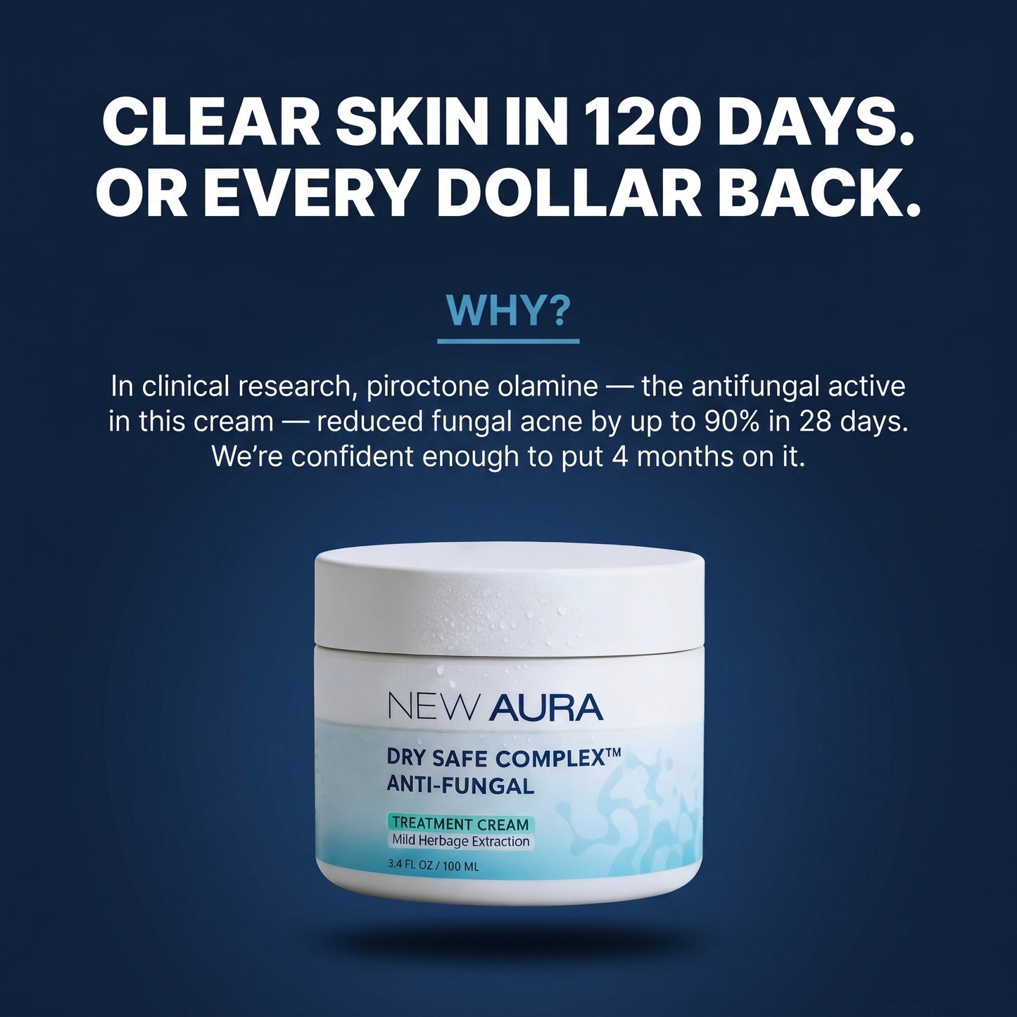 New Aura™ Men's Anti-Fungal Acne Cream