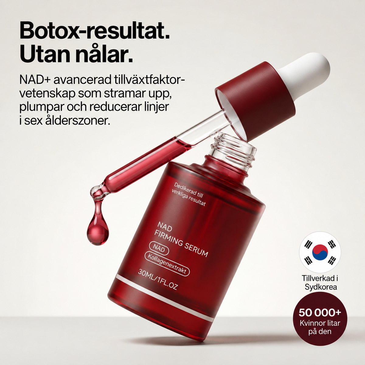 Koreanskt NAD+ Advanced Growth Factor-serum