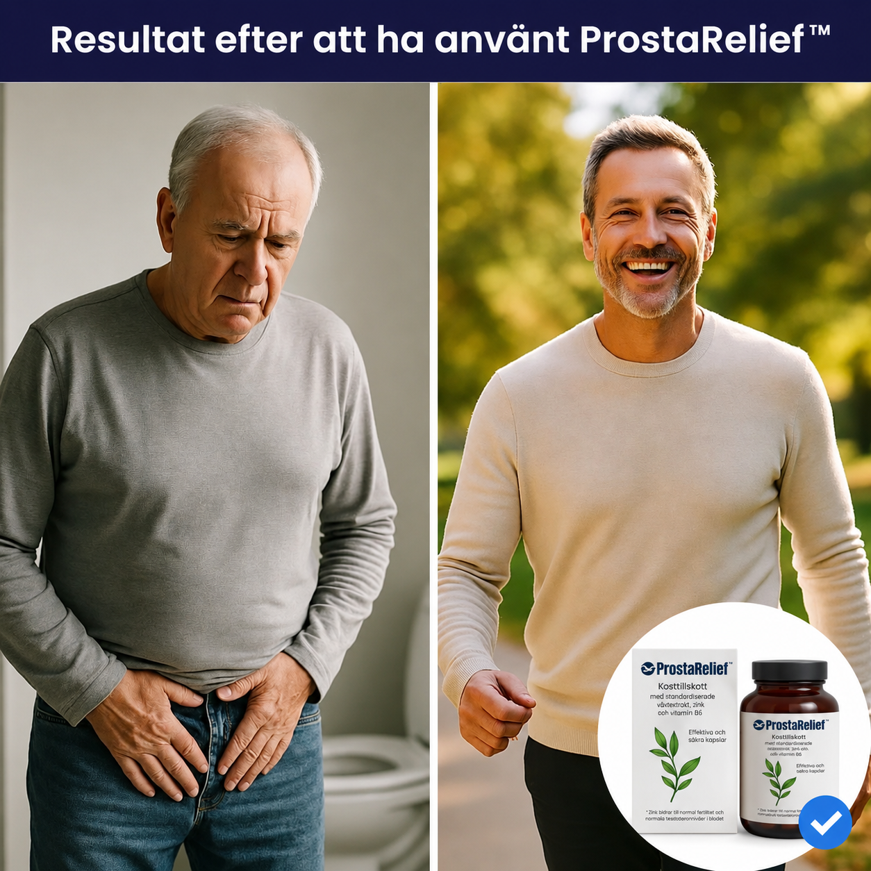 ProstaRelief™ | Minska prostatainflammationen med upp till 95 % på bara 5 dagar!