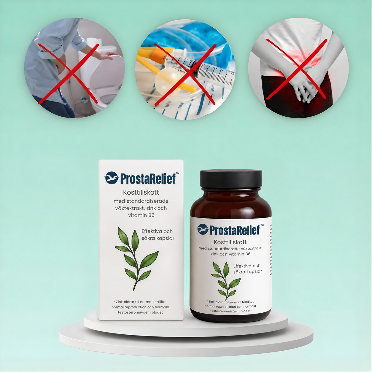 ProstaRelief™ | Minska prostatainflammationen med upp till 95 % på bara 5 dagar!