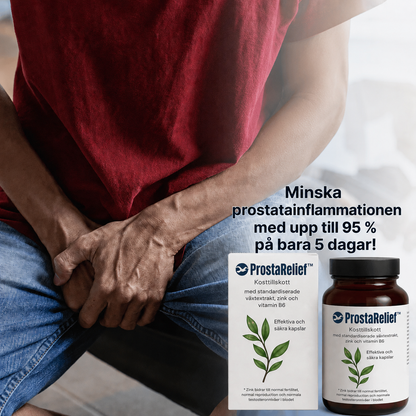 ProstaRelief™ | Minska prostatainflammationen med upp till 95 % på bara 5 dagar!