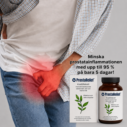 ProstaRelief™ | Minska prostatainflammationen med upp till 95 % på bara 5 dagar!