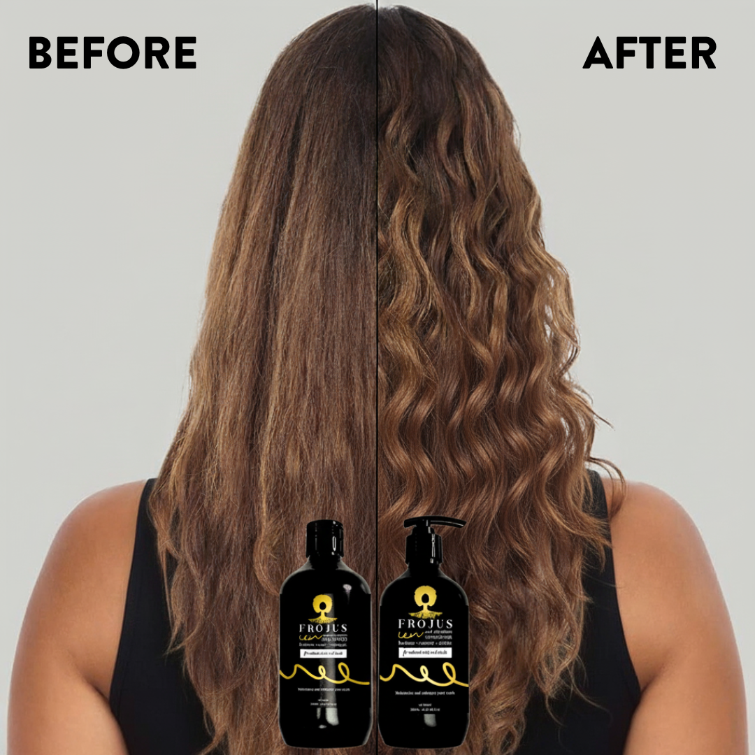 Frojus Moisture Quench Schampo + Curl Definition Balsamset