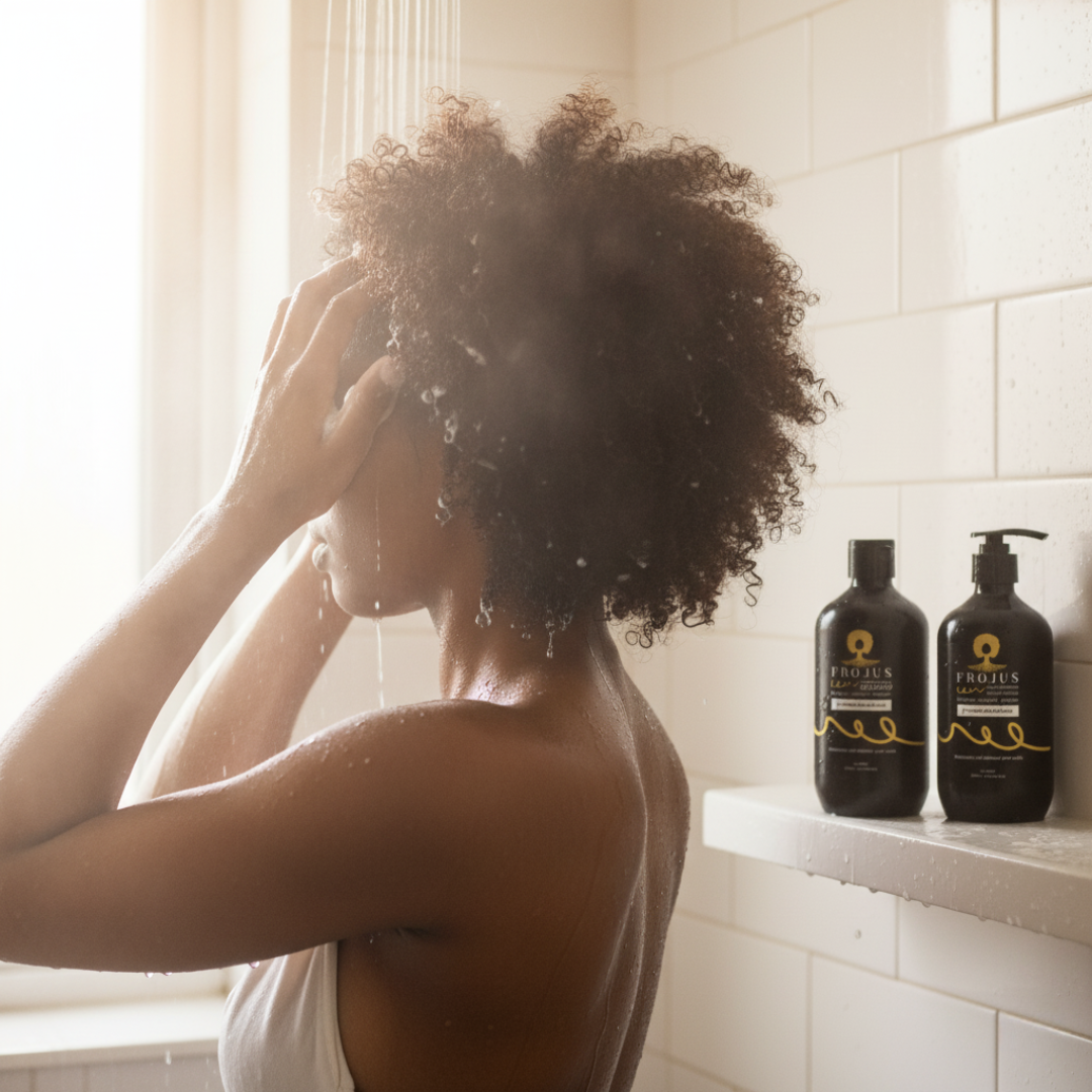 Frojus Moisture Quench Schampo + Curl Definition Balsamset